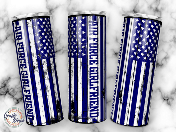 Air Force Girlfriend Tumbler 20oz PNG Graphics for Crafts