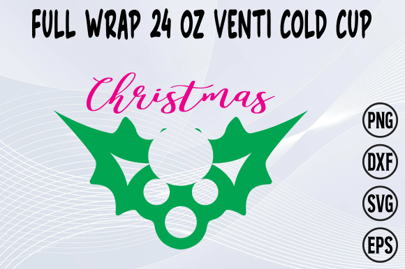 Christmas Cold Cup 24oz Graphics for Crafts