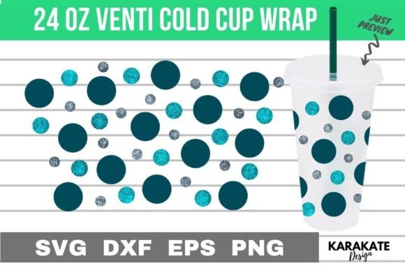 Circle, 24 Oz Venti Cup Wrap: Graphics for Crafts