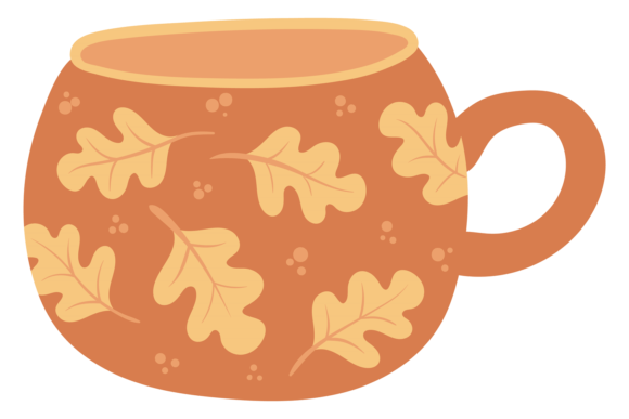 Cute Cup in Nordic Style. Hand Drawn Tea