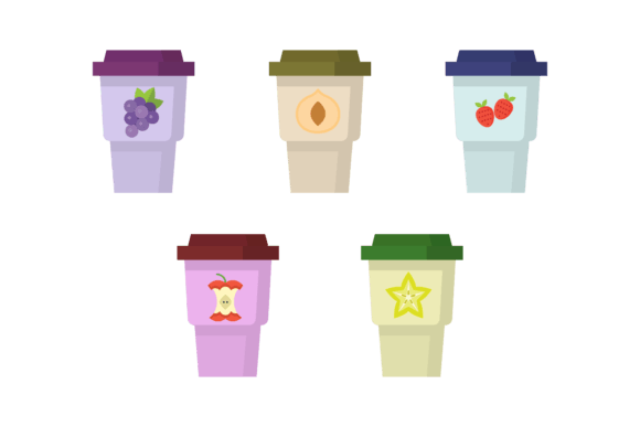 Drink Cup Fruit Graphics & Icons