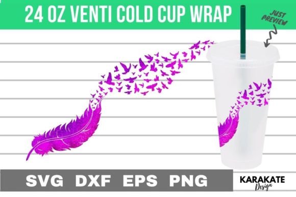 Fluttering Feathers Graphics for Crafts
