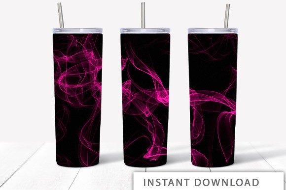 Pink Smoke 20 oz Skinny Tumbler Graphics