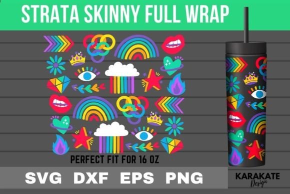 Pride Thing 16 Oz Strata Skinny Wrap SVG