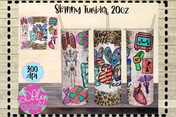 Radiology Tech Tumbler PNG: Graphics for Print Templates