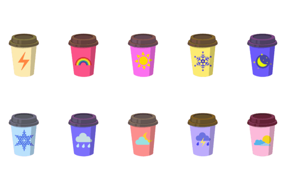 Sky Cup Vector: Clean Graphics & Icons for Editorial Design