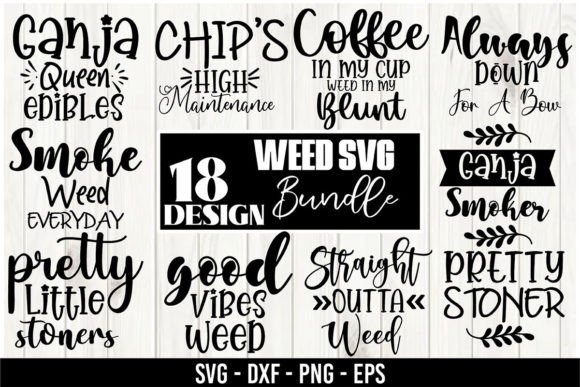 Weed SVG Bundle: Graphics for Crafts Sellers
